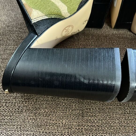 New Michael Kors Black Celeste Platform Sandals Women’s Size 6 in Smokey-Multi - Picture 11 of 15